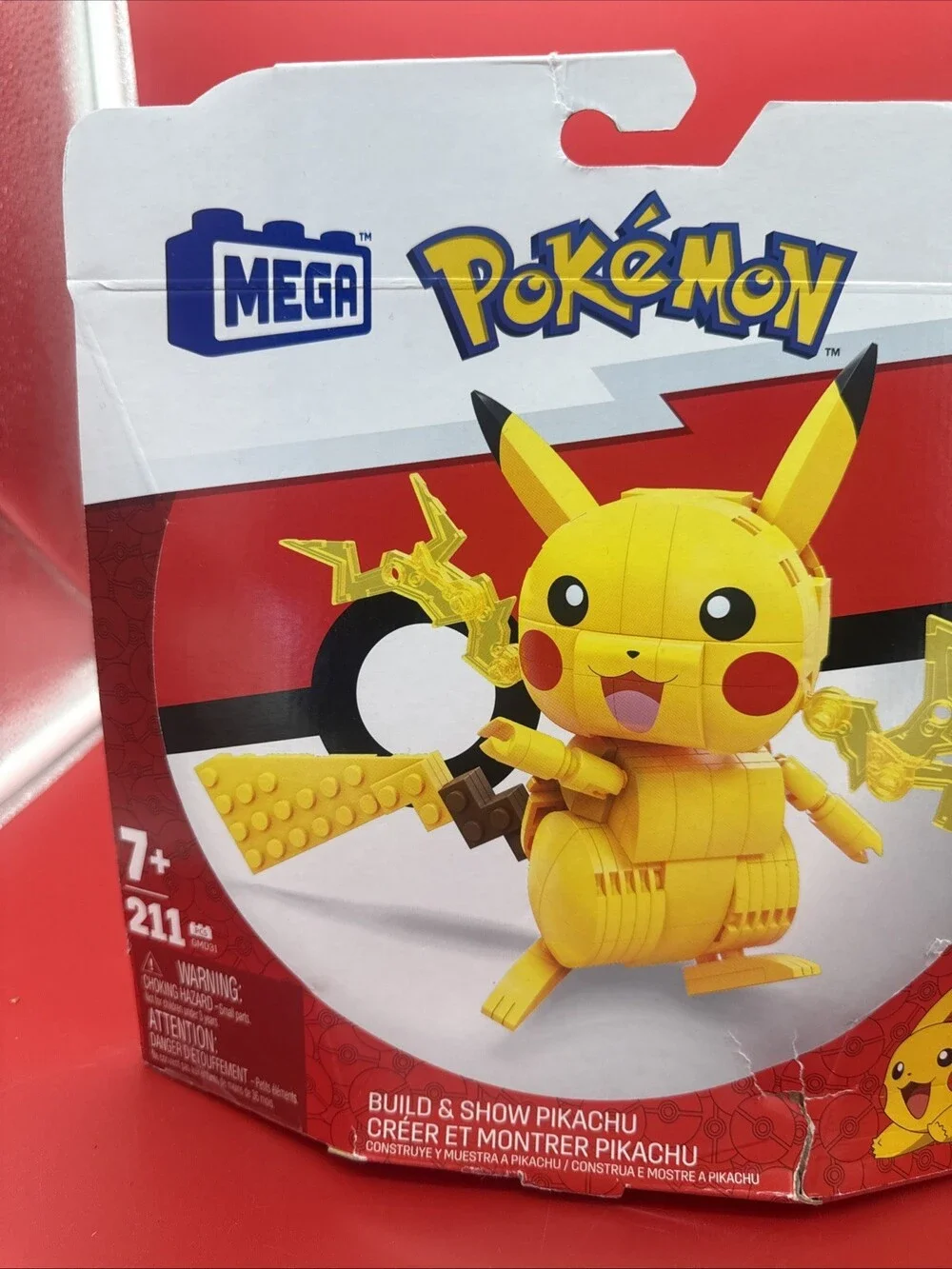 Pokemon Build & Show Pikachu MEGA GMD31 - 211 pcs - NEW